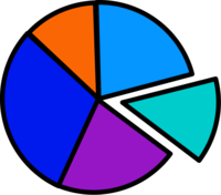 pie chart - vector Clip Art