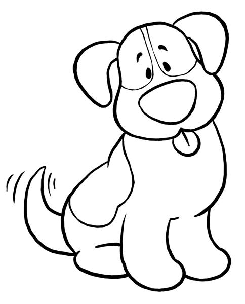 Cute black and white dog clipart - ClipartFox