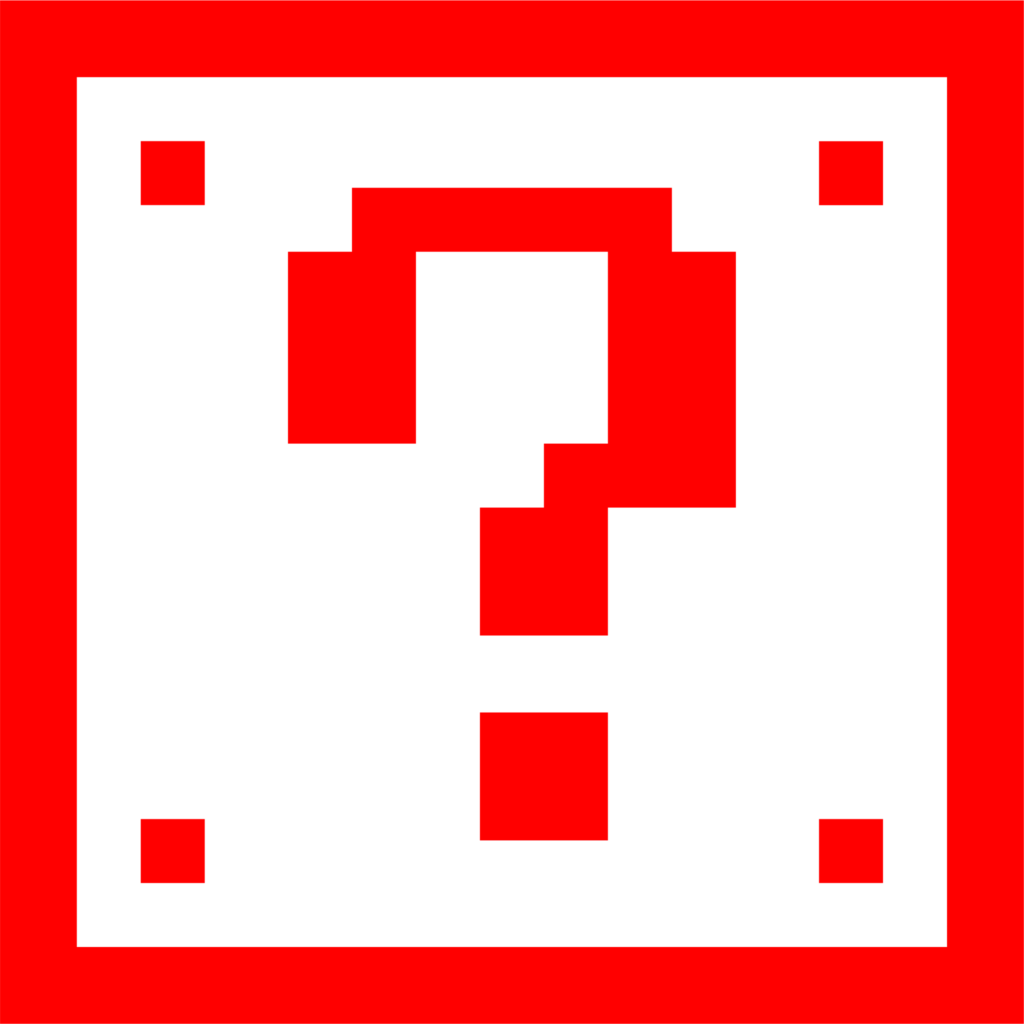 Super Mario Question Mark Box – Red Dirt Decals