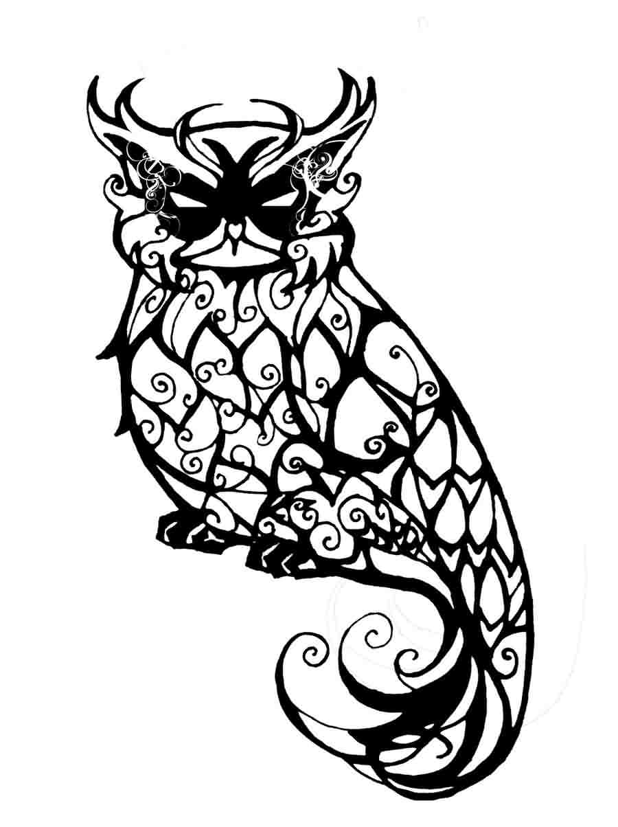 Horned Owl Tattoo Design | Tattoobite.com