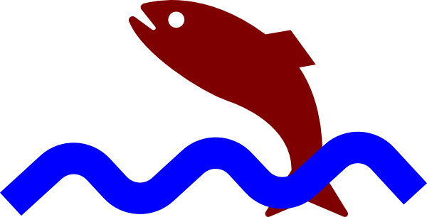 Jumping Fish Silhouette Moving Fish Silhouette