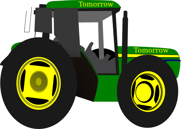 John Deere Green Tractor Clipart - Free Clipart Images