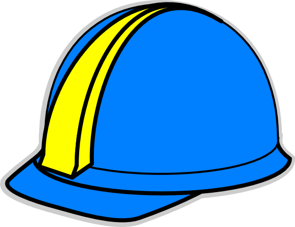 Blue Hard Hat Clip Art - vector clip art online ...
