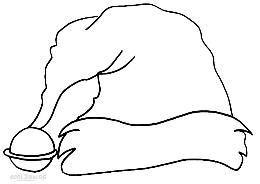 Printable Santa Hat Coloring Pages For Kids | Cool2bKids