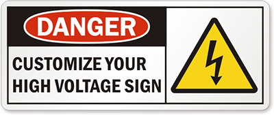 High Voltage Signs | Fast, Free Shipping from MySafetySign