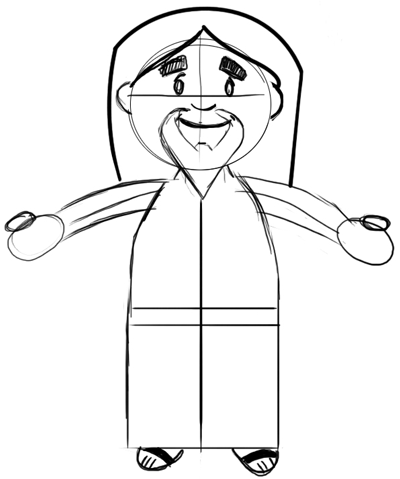 How to Draw Cartoon Jesus Christ for Easter Step by Step Drawing ...