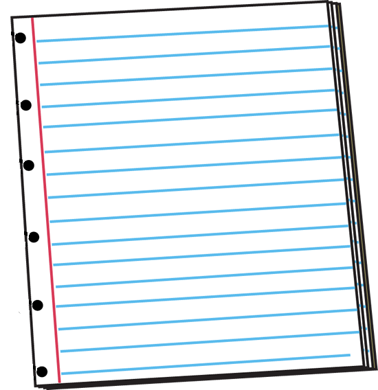 Loose leaf paper clipart