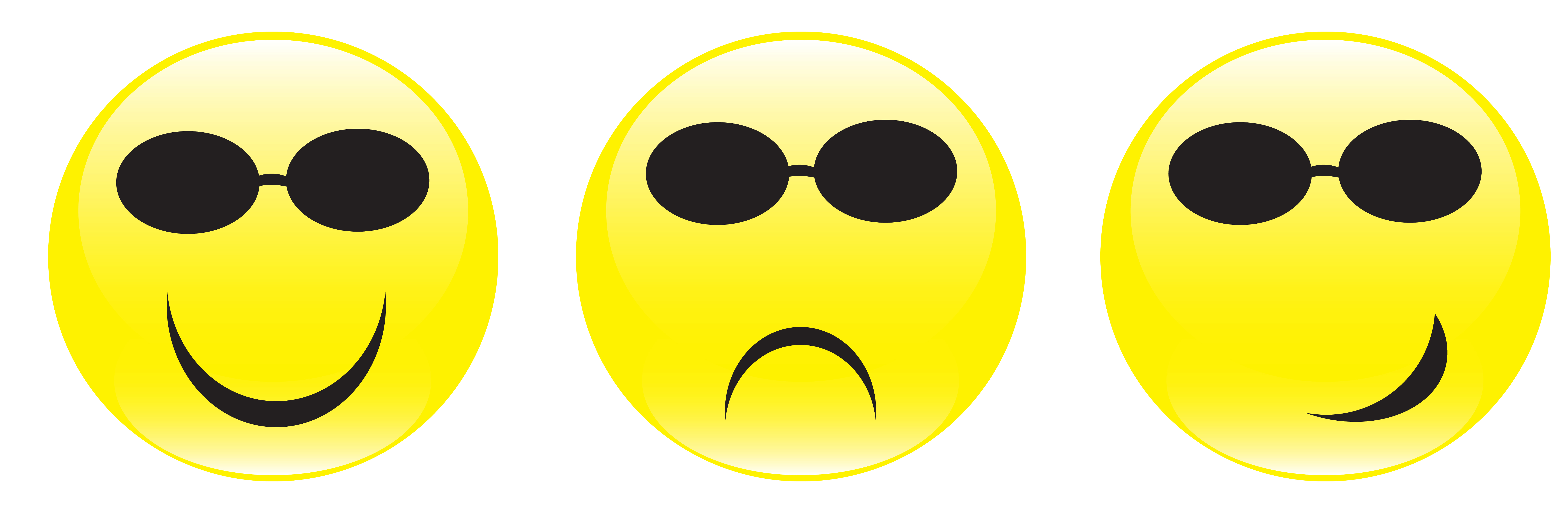 Happy sad face clipart