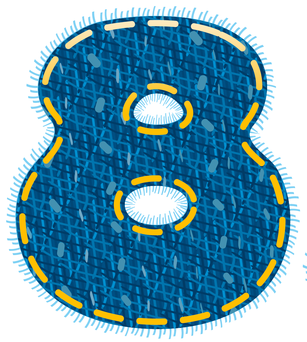Blue Jeans Number Eight PNG Clipart Picture