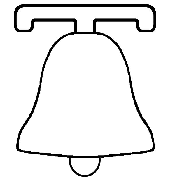 Liberty Bell Outline Coloring Pages : Batch Coloring