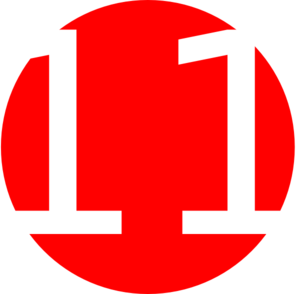 Number 11 Red Background Clip Art - vector clip art ...