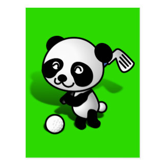 Cartoon Panda Bear Postcards | Zazzle