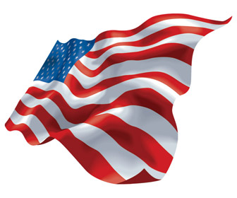 Waving American Flag Vector