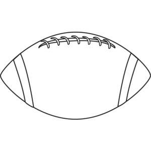 Football clipart black and white free
