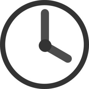 Simple clock clipart