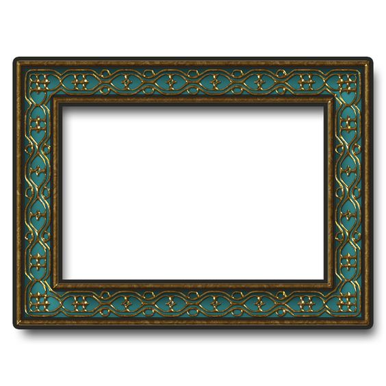 Teal, Brass and Frames