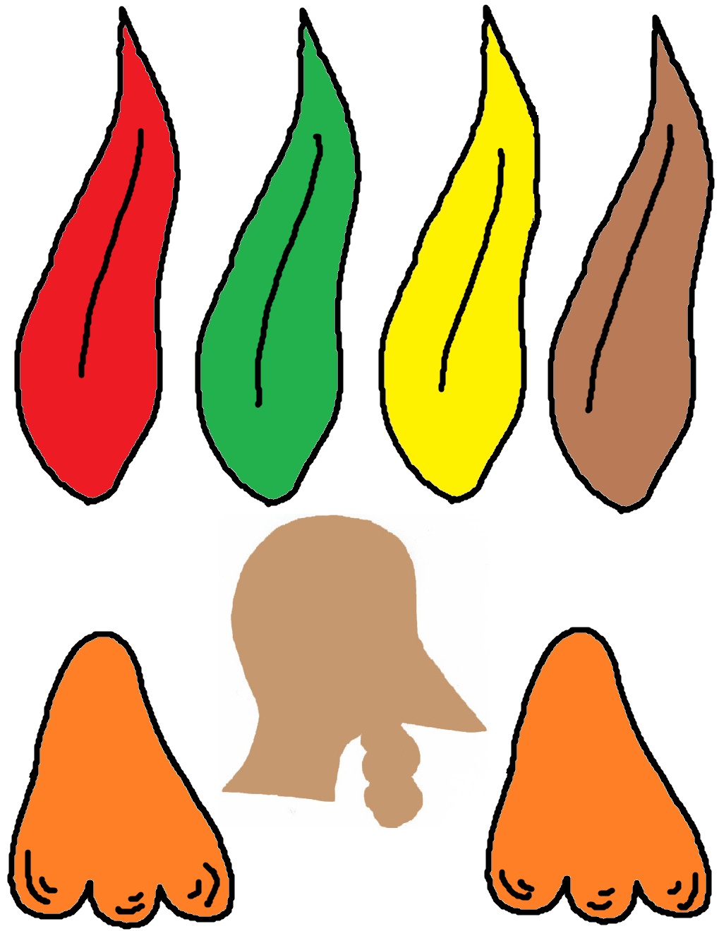 Turkey Feet Clipart