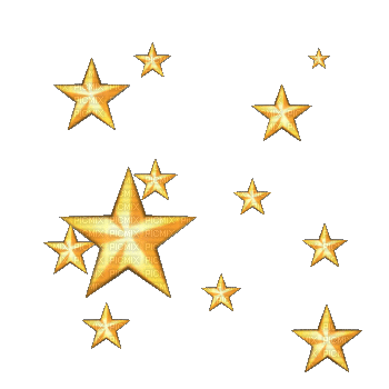 The stars and moon - Free animation (animated gif)