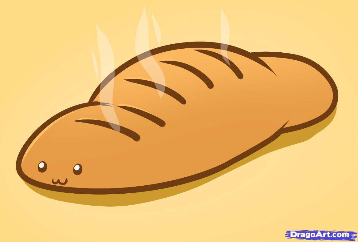 How to Draw Bread, Step by Step, Food, Pop Culture, FREE Online ...