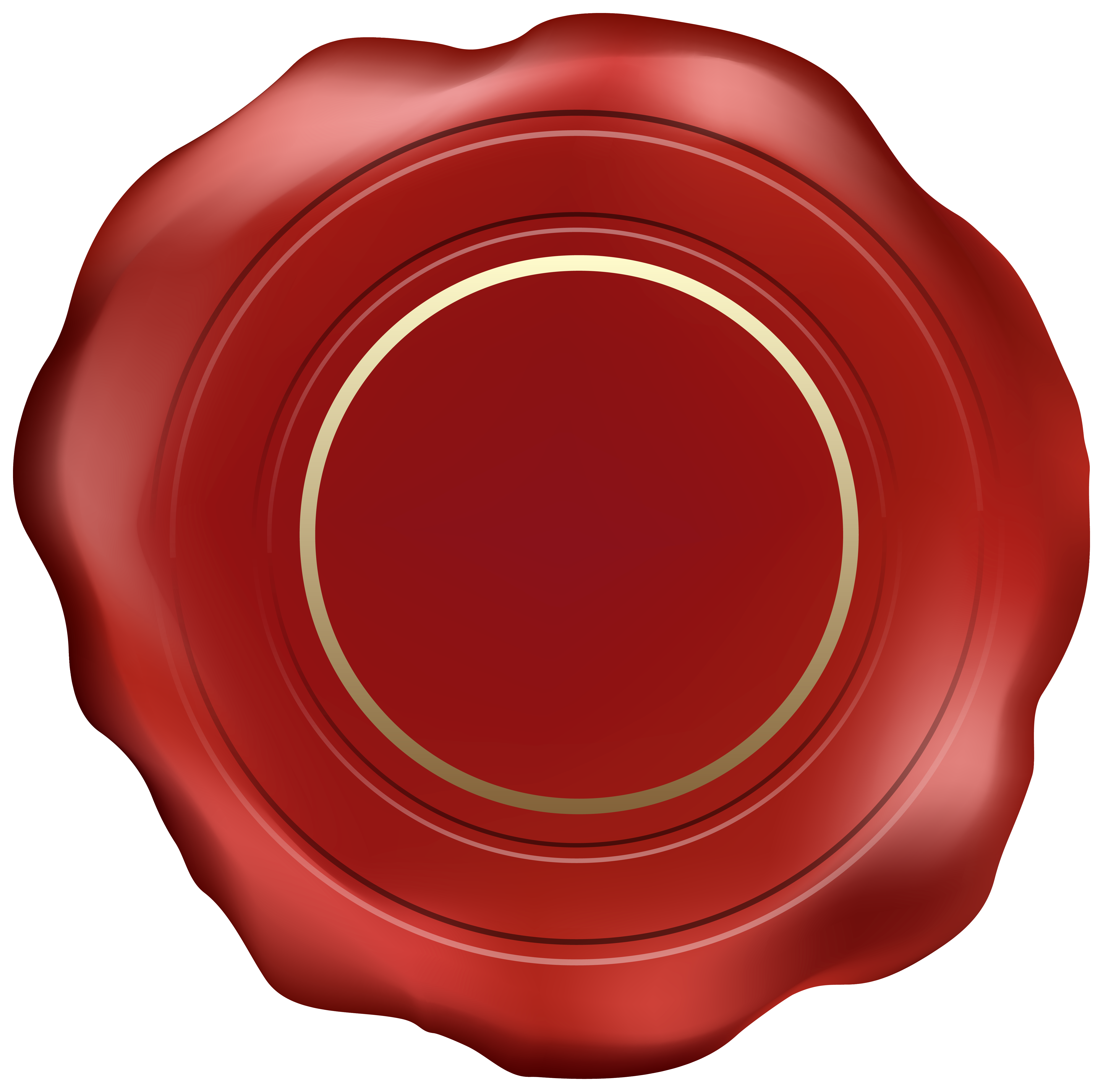 Red Wax Stamp PNG Clipart Image