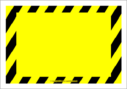 caution sign template