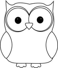Owl outline clip art