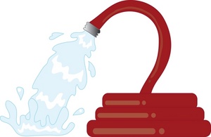 Hose Clipart Image - Red Garden Hose