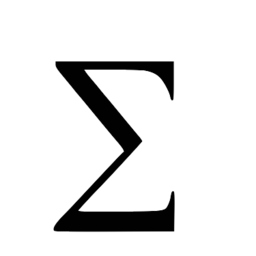 Summation Sign SVG Picture