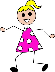 Happy Stick Figure Clipart