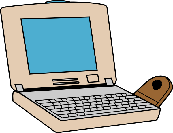 Pink Laptop Clip Art - vector clip art online ...