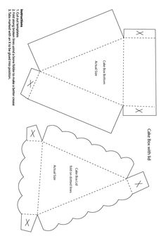 Favor boxes, Favors and Cake templates
