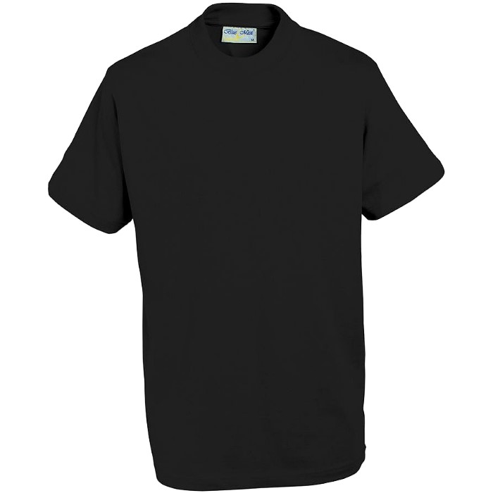 Childrens Plain Black T-shirt :: T-Shirts :: School Kit