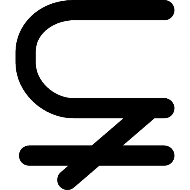 Is not equal to mathematical symbol Icons | Free Download