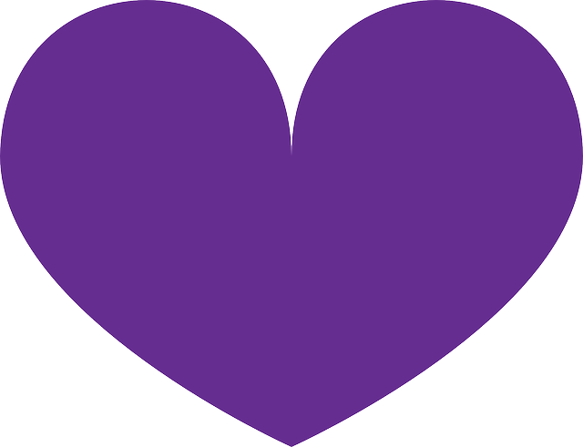 PURPLE, HEART, LOVE, SHAPE, VALENTINE, SHAPES - Public Domain ...