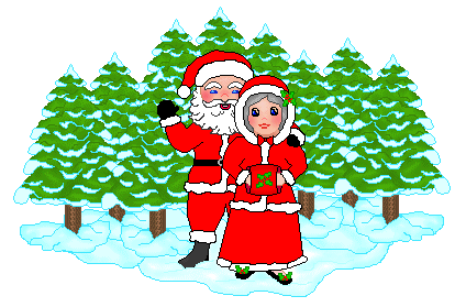 Santa And Mrs Claus Clipart
