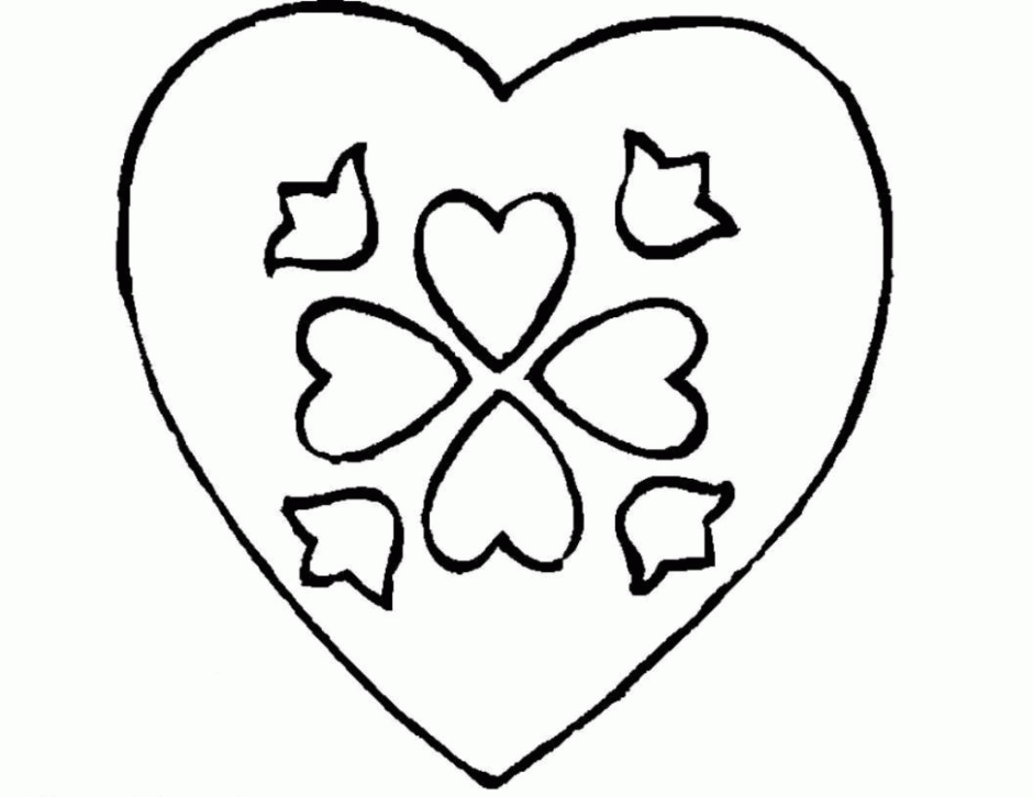 Heart Print Out - AZ Coloring Pages