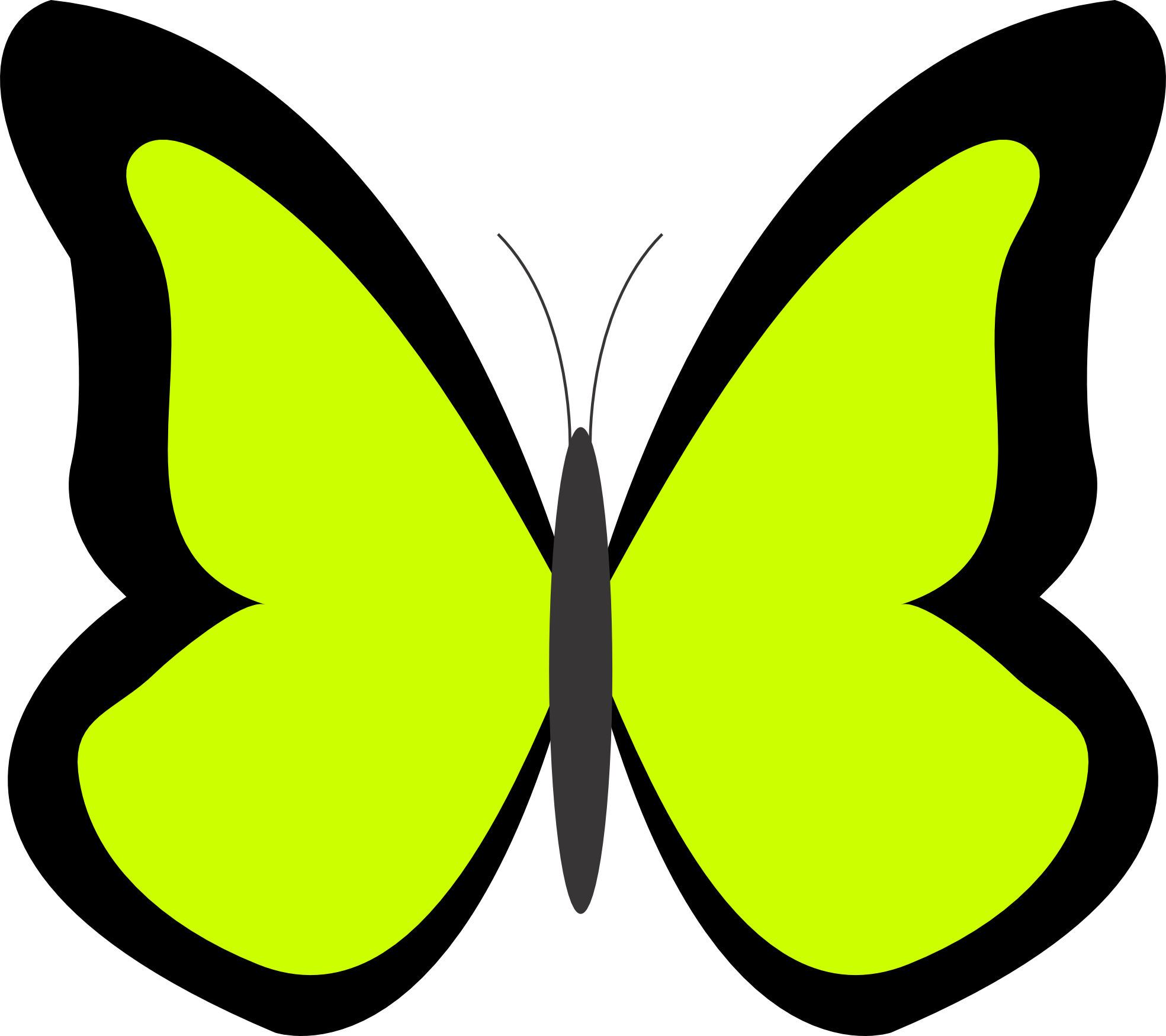 Green Butterfly Clipart - Free Clipart Images