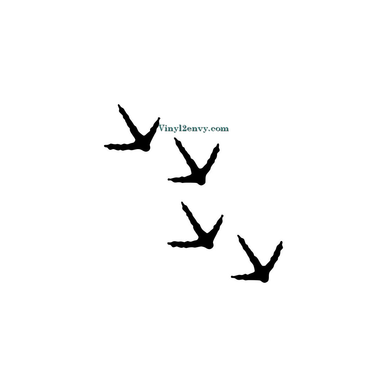 Turkey tracks clipart