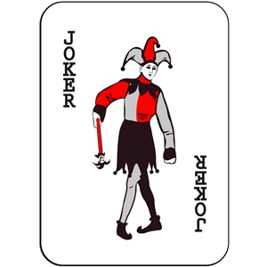 Silhouette Design Store - View Design #11729: playing cards - joker