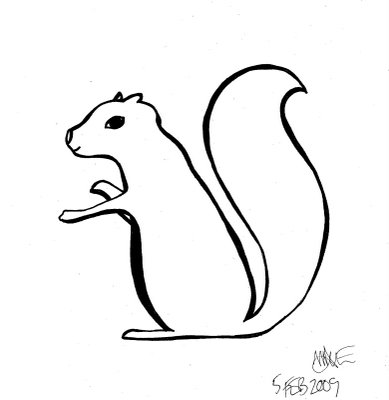 Squirrel Drawing - ClipArt Best