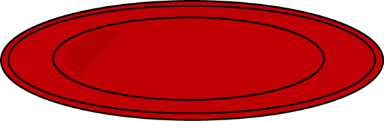 Dinner plate clipart outline