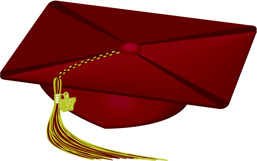 Red Graduation Cap Clipart