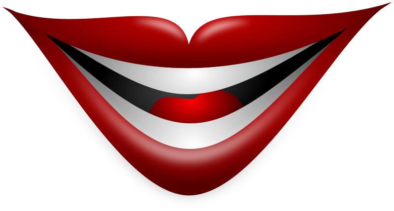 Joker mouth clipart
