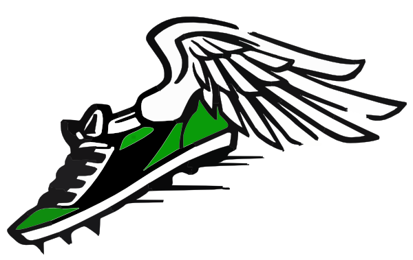 Green Winged Shoe Clip Art - vector clip art online ...