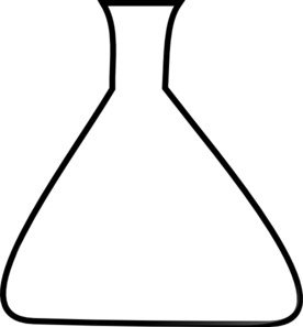 Blank Erlenmeyer Flask Clip Art - vector clip art ...