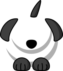 Black Dog clip art - vector clip art online, royalty free & public ...