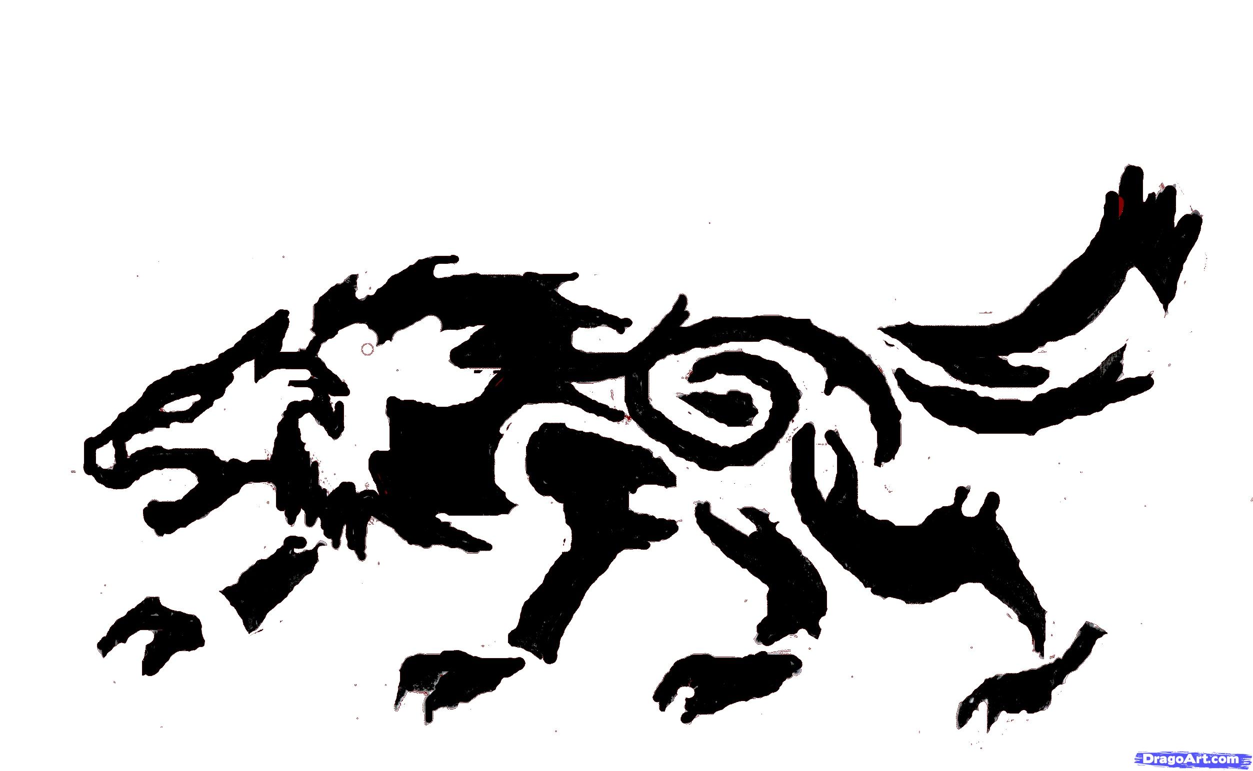How to draw a Tribal Wolf, Step by Step, Tribal Art, Pop Culture ...