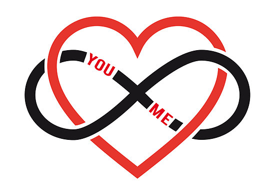 never ending love, red heart with infinity sign" by beakraus ...