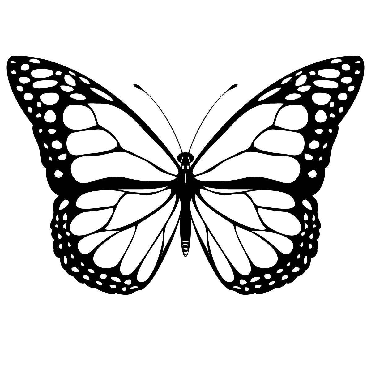 Butterfly Printable Coloring Pages - deColoring