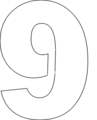 Number Stencils -- Free Printable Number Stencils